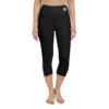Affirmations Black Waisted Yoga Capri Leggings - Image 6