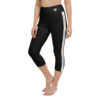 Affirmations Black Waisted Yoga Capri Leggings