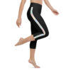 Affirmations Black Waisted Yoga Capri Leggings - Image 3