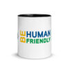 Be Human Friendly Mug with Color Inside - Image 3