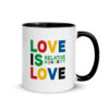Love is Love Mug with Color Inside - Image 2