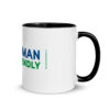 Be Human Friendly Mug with Color Inside - Image 2