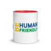 Be Human Friendly Mug with Color Inside - Image 6