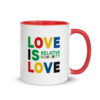 Love is Love Mug with Color Inside - Image 4