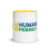 Be Human Friendly Mug with Color Inside
