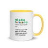 Relative Humanity Definition Mug with Color Inside